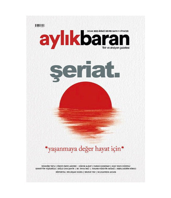Aylık Baran Dergisi 11. Sayı Aylık Baran Dergisi 11. Sayı
