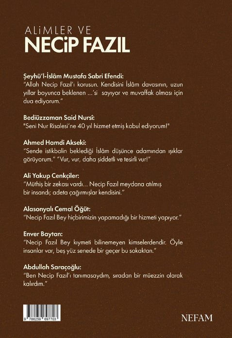 Alimler ve Necip Fazıl / Abdurrahman Hacımelek