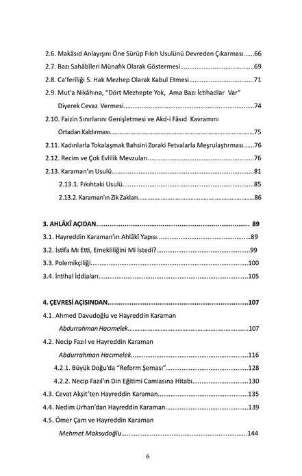 Reformist - Selefî Hayreddin Karaman / Dr. Kazım Albayrak