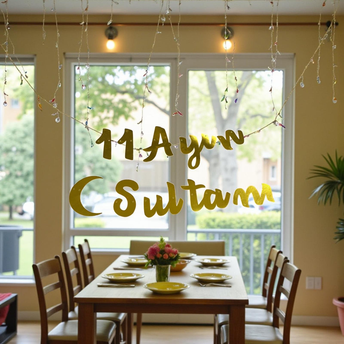 11 Ayın Sultanı kaligrafi ramazan süsü