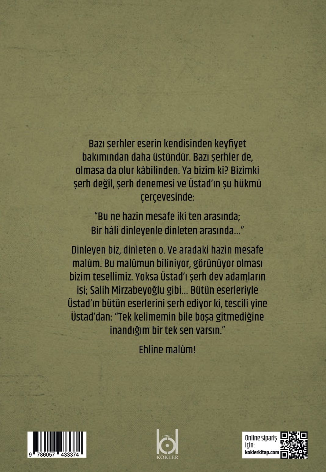 Necip Fazıl'ın Şiirlerine Şerh Denemesi – Saadeddin Ustaosmanoğlu kitap kapağı