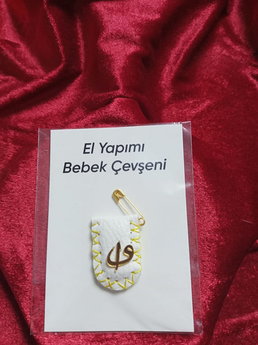 El Yapımı Bebek Cevşeni (Beyaz)