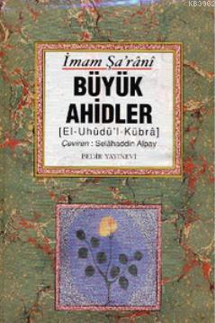 Büyük Ahidler El'Uhüdü'l-Kübra – İmam Şarani kitap kapağı