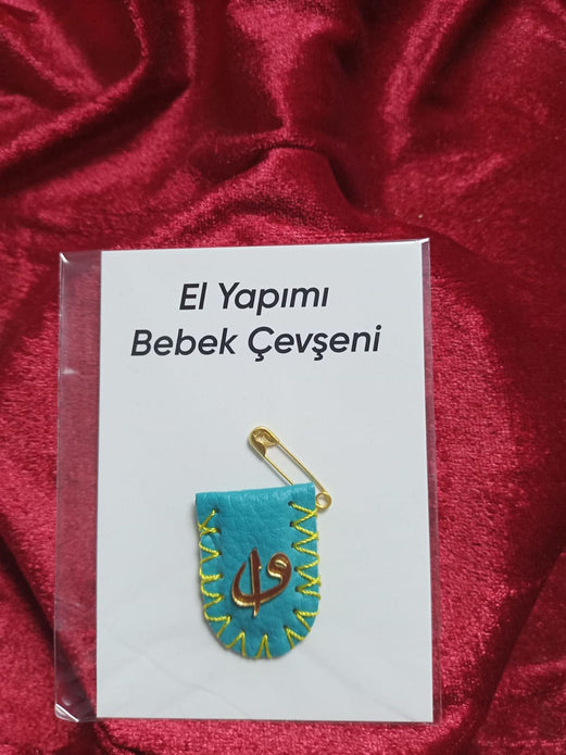 El Yapımı Bebek Cevşeni (Turkuaz)