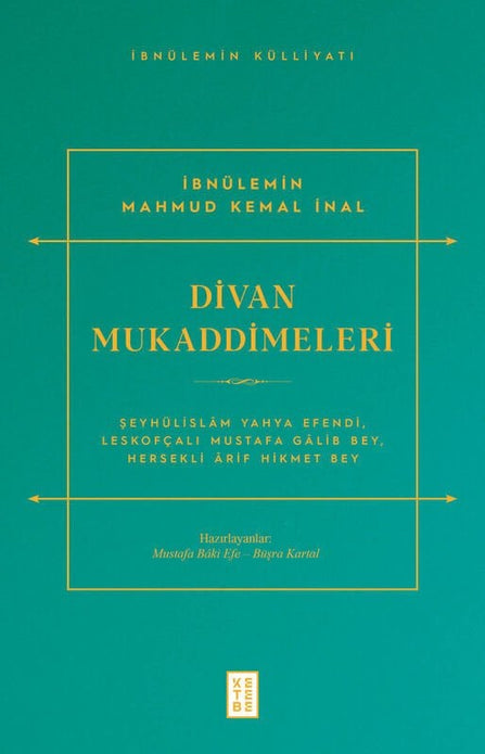 Divan Mukaddimeleri / İbnülemin Mahmud Kemal İnal