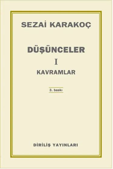 Düşünceler 1 | Kavramlar / Sezai Karakoç