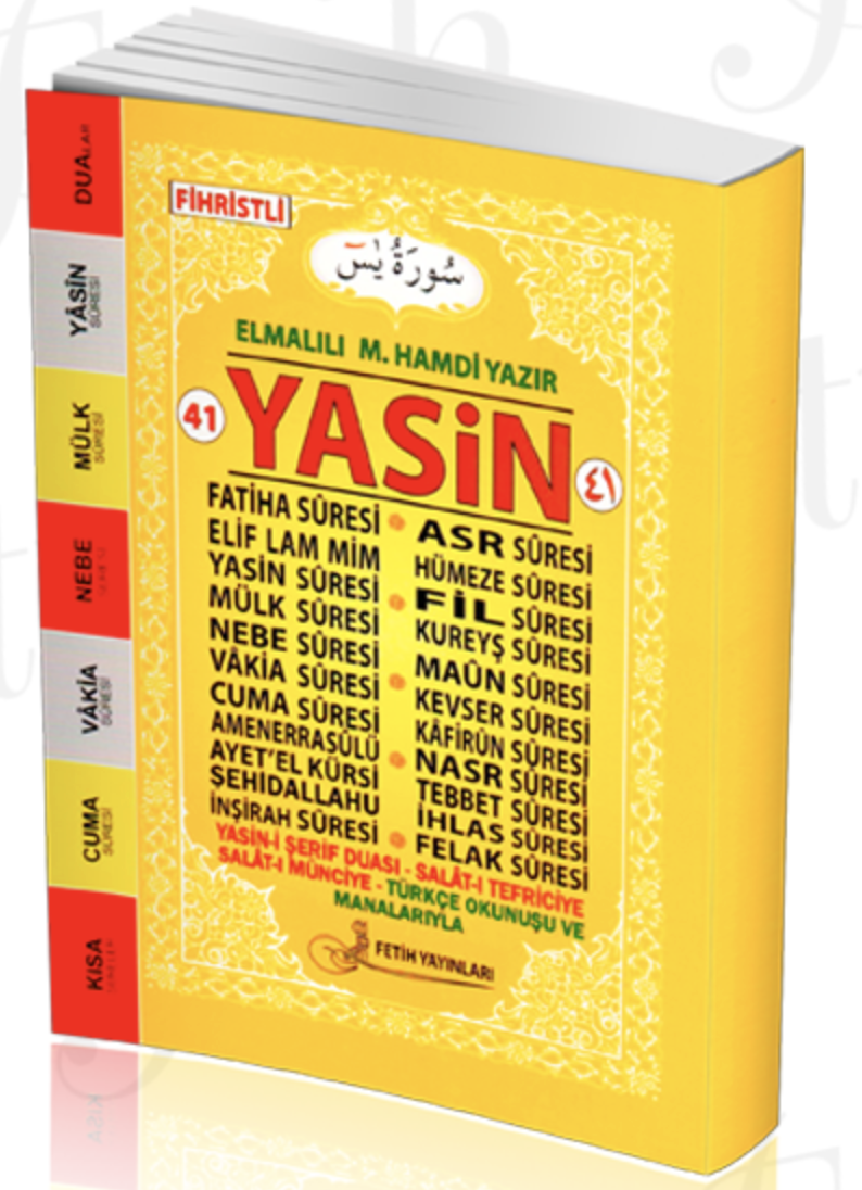 Çanta Boy Karşılıklı Türkçeli Yasin-i Şerif