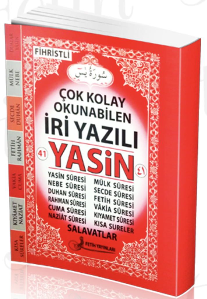 Çanta Boy Arapça İri Yazılı Yasin-i Şerif