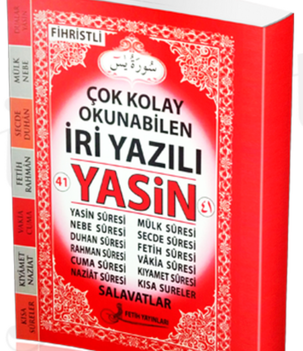 Çanta Boy Arapça İri Yazılı Yasin-i Şerif