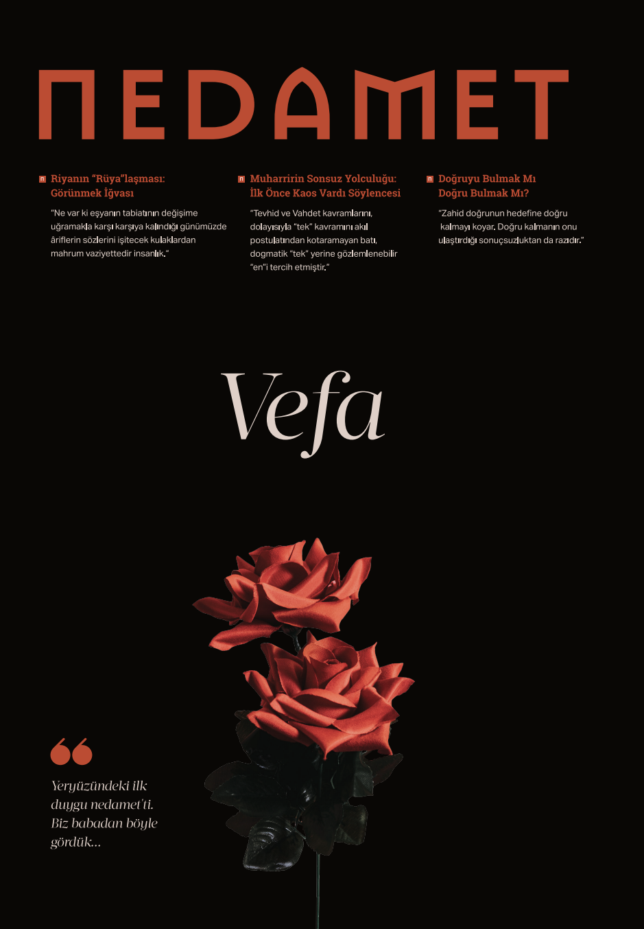 Nedamet Dergisi | Vefa
